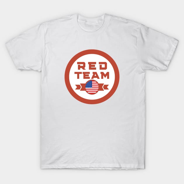 Cybersecurity Red Team USA Gamification Badge CTF T-Shirt by FSEstyle
